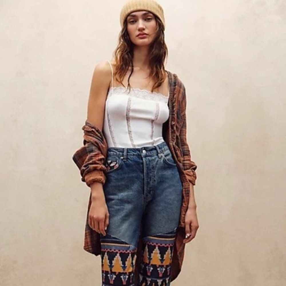 FREE People Rocky Mountain Straight Leg Jeans
